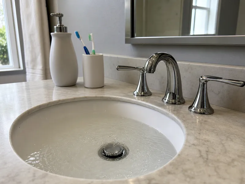 Slow bathroom drain