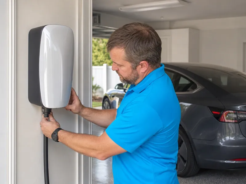 EV charger installation