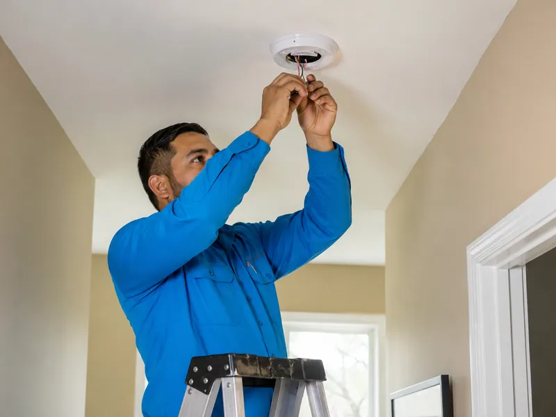 Smoke detector installation