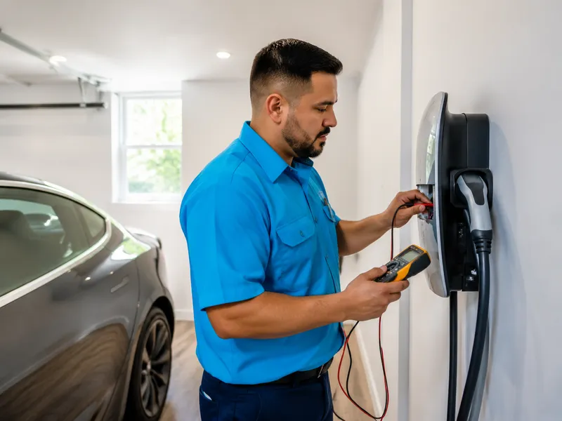 Tesla Model 3, garage