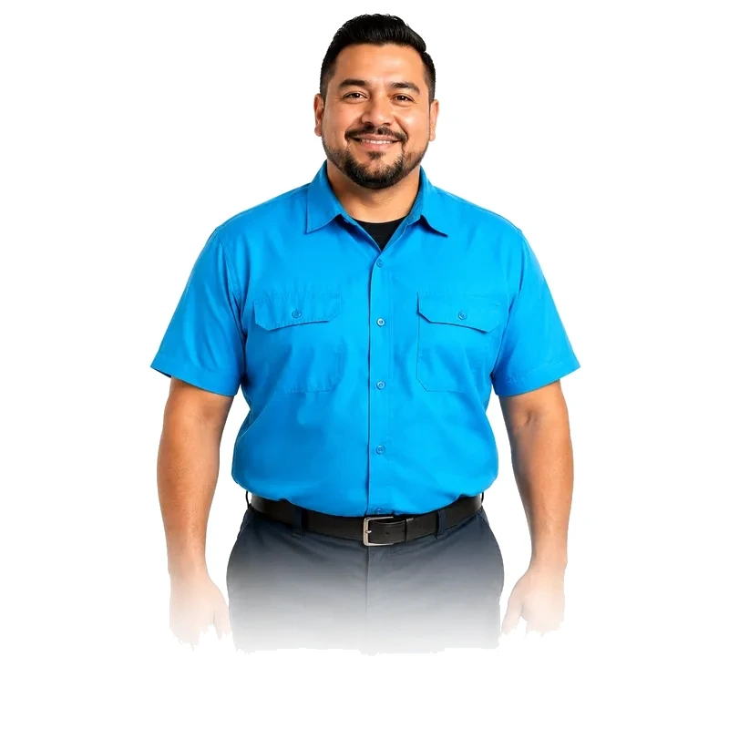 Air conditioning installation technician portrait