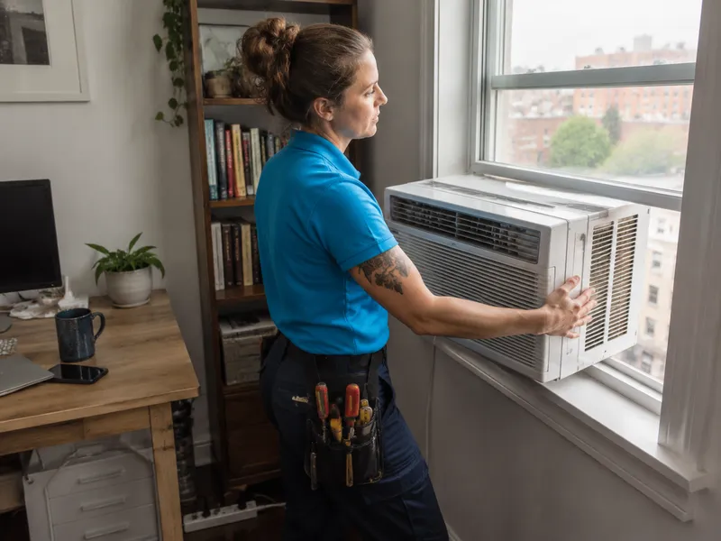 GE 8k BTU window AC