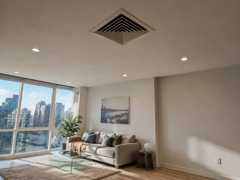 Trane 4-ton central AC with ductwork